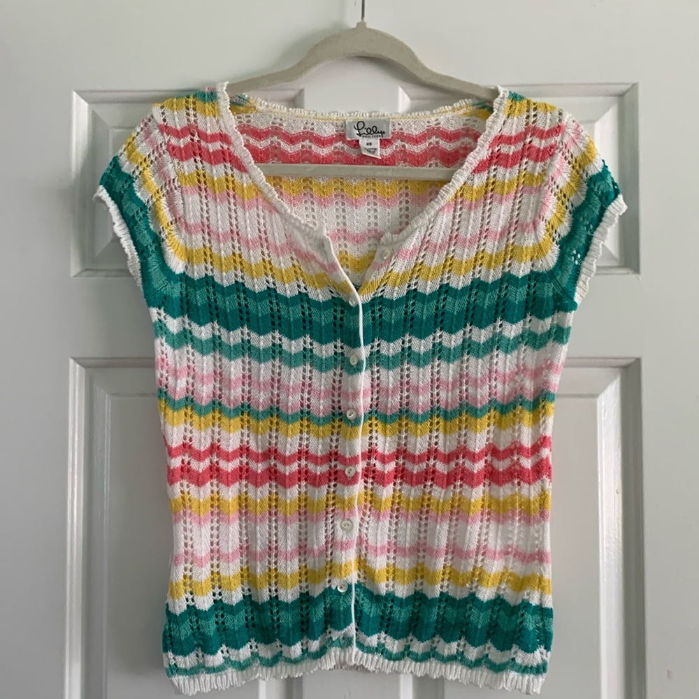 Lilly Pulitzer Short Sleeve Sweater